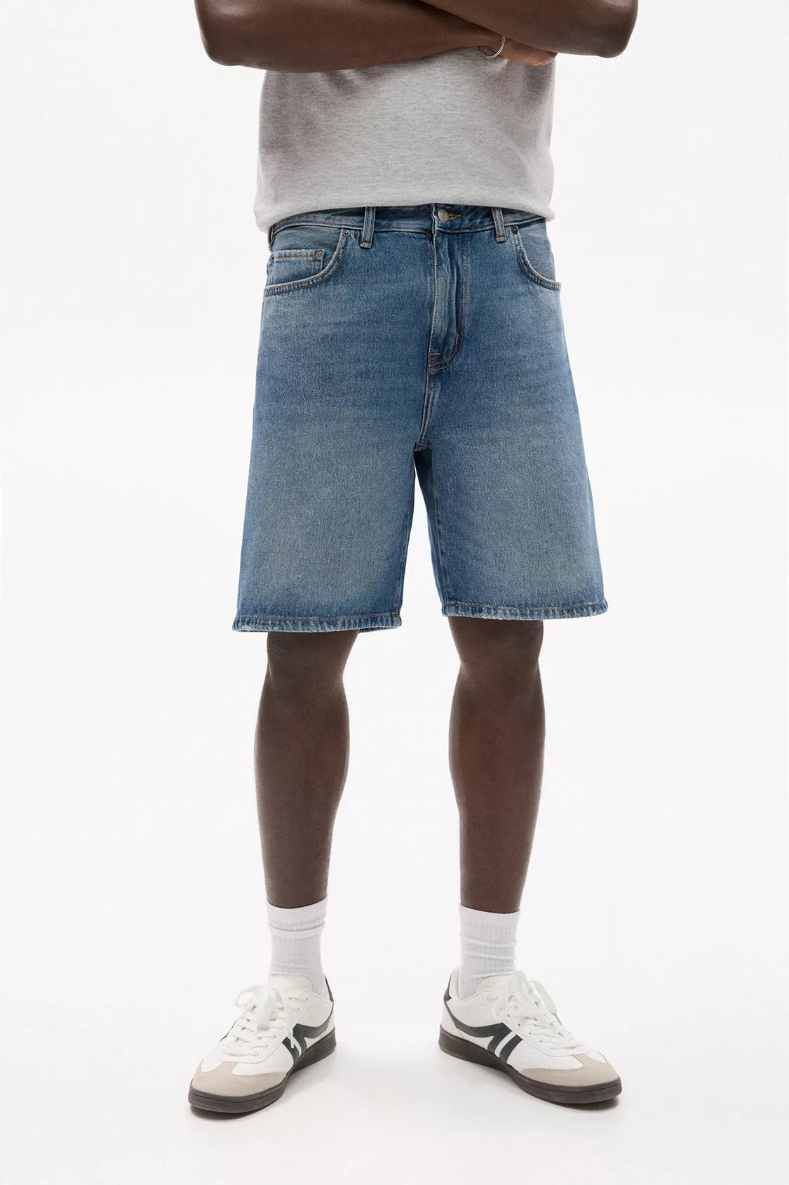 Standard denim Bermuda shorts
